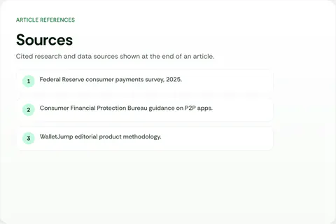 WalletJump Studio preview of Article Sources Placement