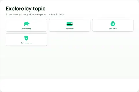 WalletJump Studio preview of Link Card Grid Placement