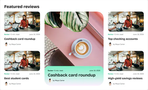 WalletJump Studio preview of Review Collection Block · Featured Grid